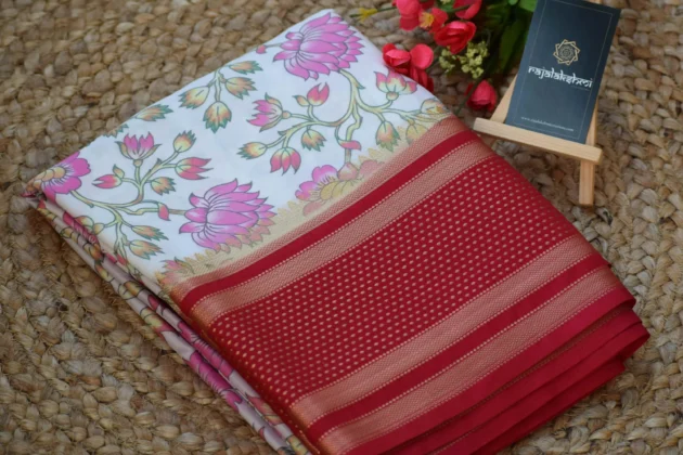 Premium Printed Semi Crepe Saree #2